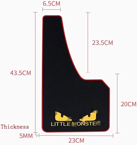 Miniatura 10 de 4 unidades de guardabarros de goma para automóvil, aletas de barro para salpicaduras, protectores de goma para deportes, guardabarros delanteros y