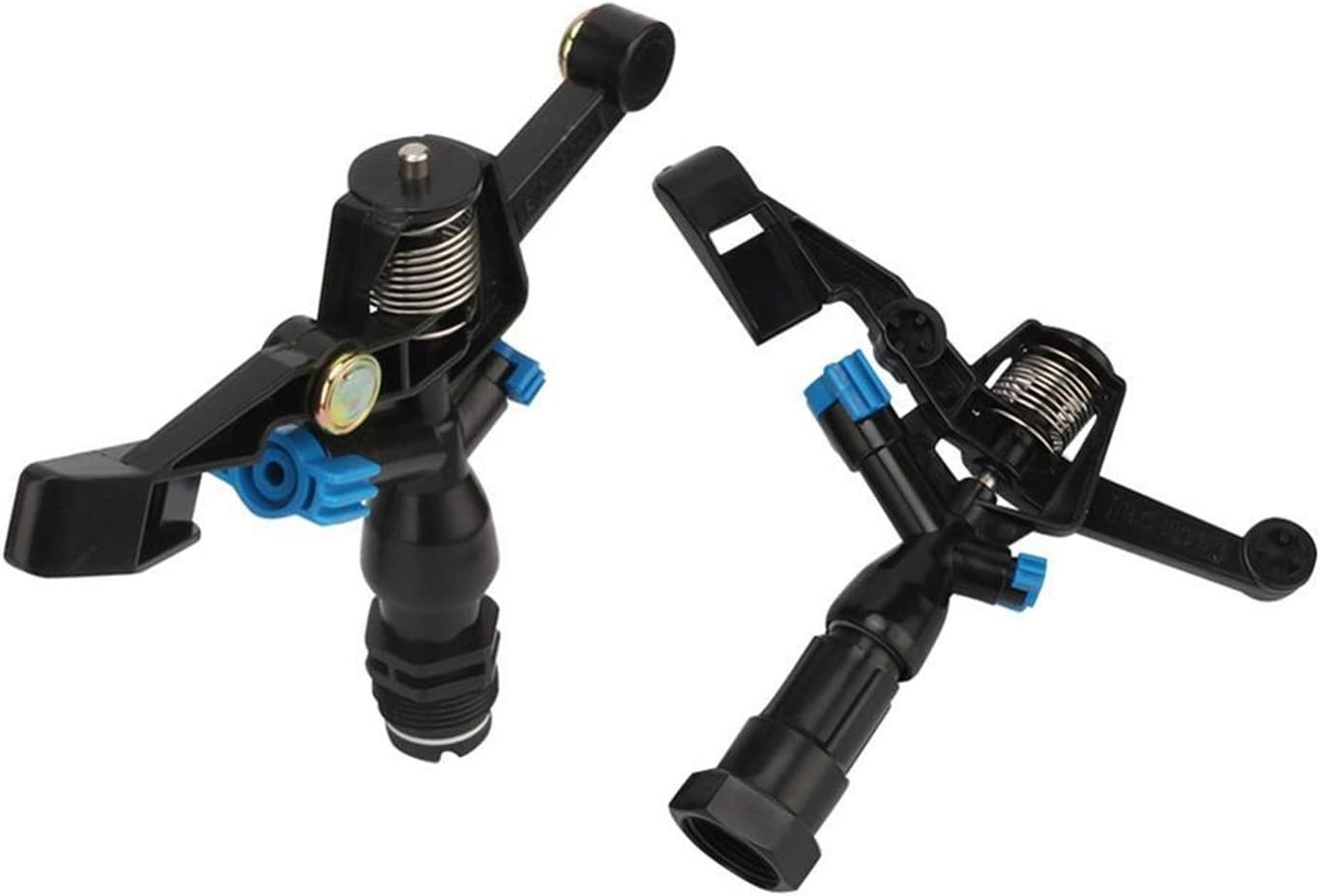 Gardening Irrigation Dripper G3 / 4 Male/Female Rotating Sprinkler Garden Irrigation Rocker Arm Automatic Sprinkler 360 Degree Lawn Agricultural Irrigation Supplies 5Pcs (Color : Yellow)