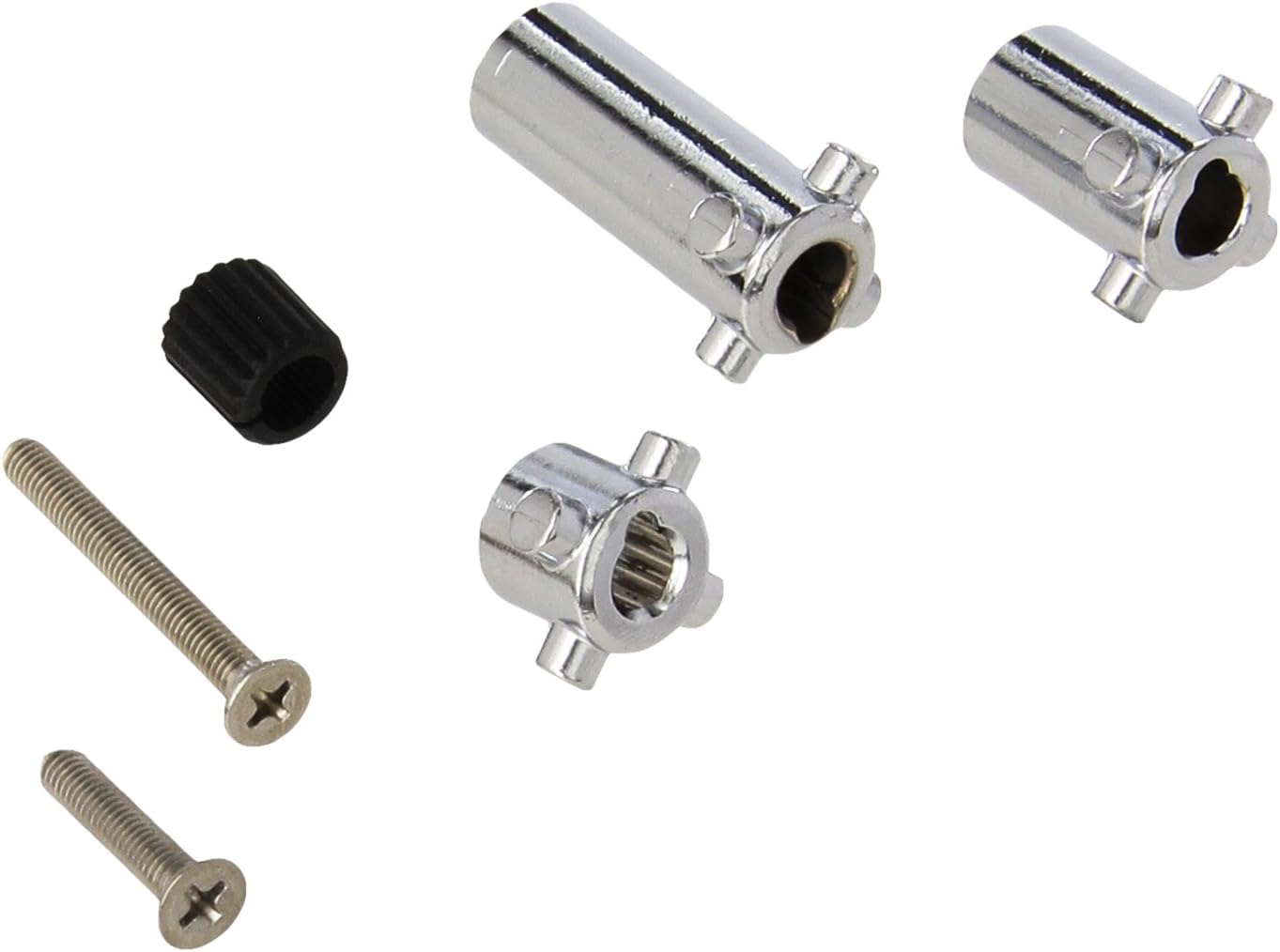 Kohler Kohler replacement part; 1034757-BC.Part number 1034757-BC is a bright chrome transfer valve hardware kit. Transfer valve hardware kit Bright chrome finish Kohler replacement part.