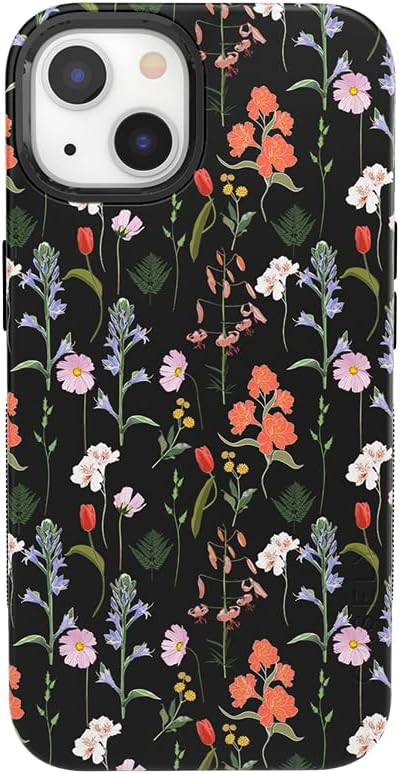 Casely iPhone 13 Case | Secret Garden | Mixed Floral | Bold Protective Design | Compatible with MagSafe