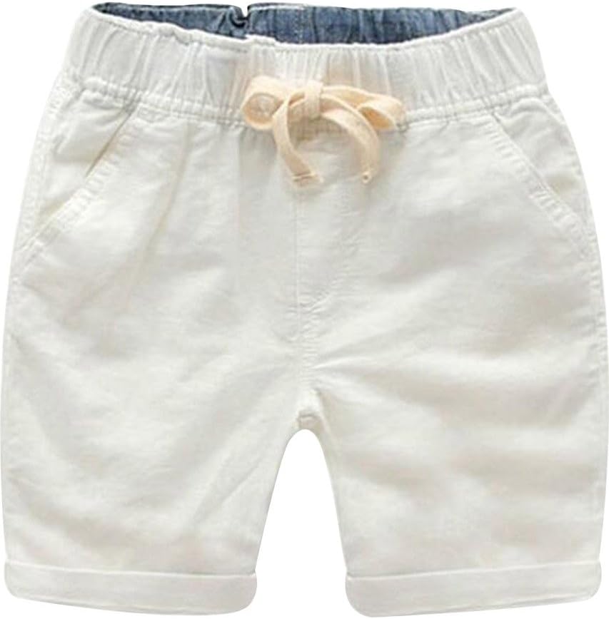 Little Boys' Flat Front Cargo Shorts Pants Stretch (Toddler/Kid)