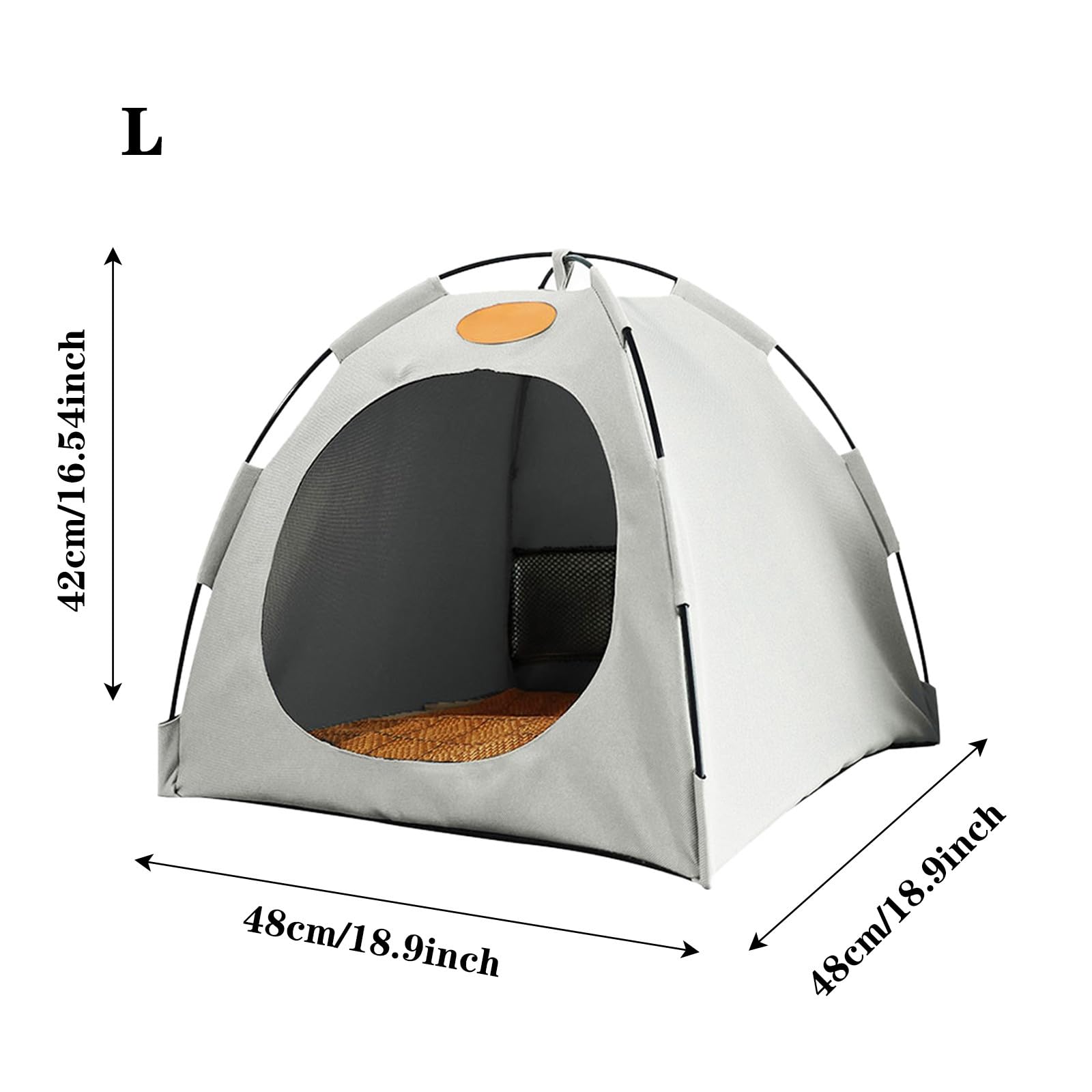 Cama transpirable para perros y gatos con aire acondicionado, de verano, para perros y gatos, cómoda refugio para mascotas 72570