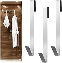 Scettar Porta Asciugamani Bagno 3 Pezzi,Appendi Accappatoio Bagno,Adatto Per Sale Doccia In Vetro,Acciaio Inox,Non Poroso,Cucine E Camere Da Letto