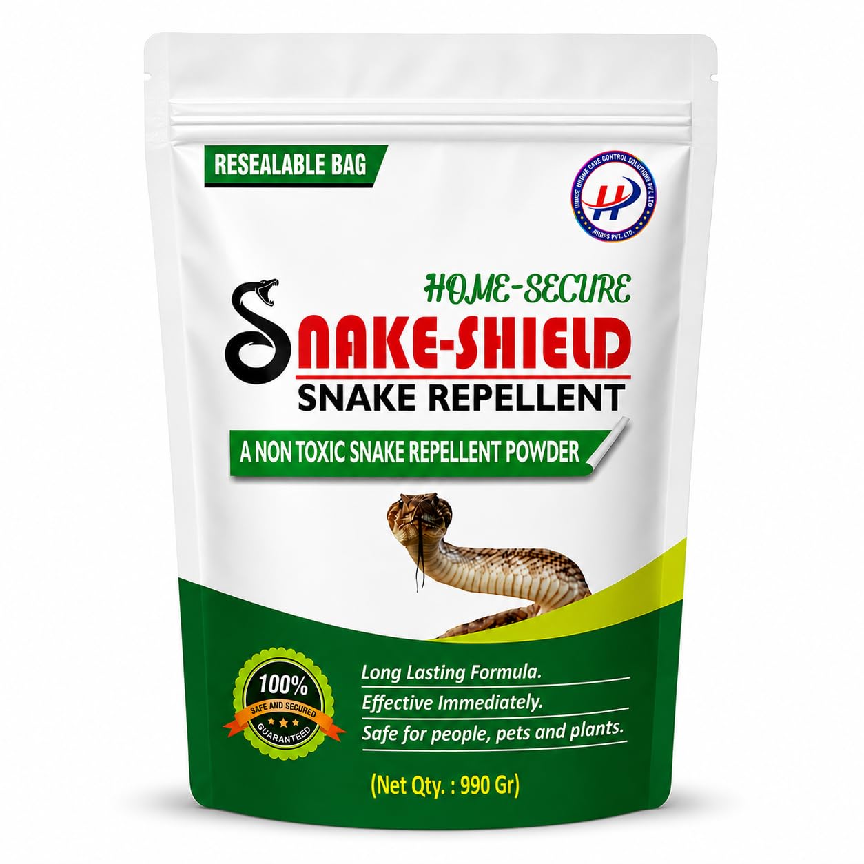 Home-Secure Snake-Shield Snake Repellent Powder, Non-Toxic Chemical-Free Eco-Friendly Anti snake repellent, Long Lasting Effective, No Smell-990 Grams-image-19