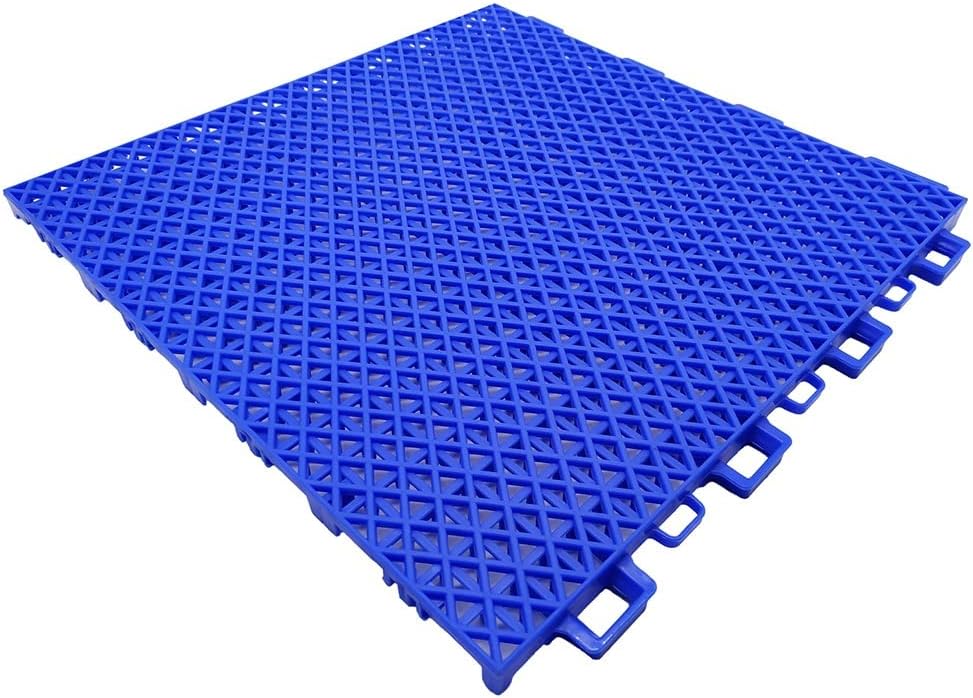 30.5CM Interlocking Floor Tiles for Kindergarten, Amusement Park, Playground, Gym - Waterproof DIY Puzzle Tiles, Red Color, 1 PCS Modular Flooring Solution