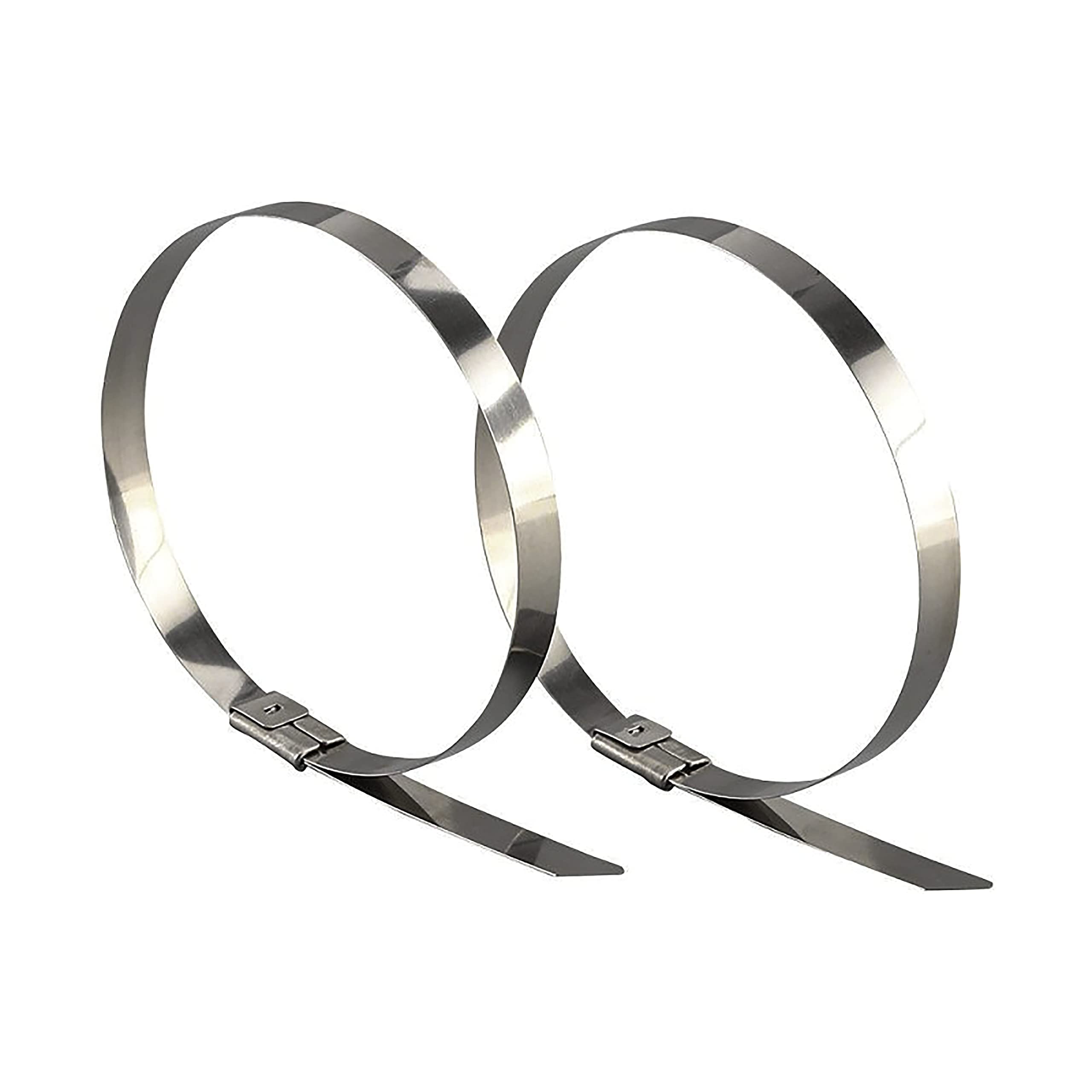 V-TAC Fascette in Acciao Inox per Cavi misura 4.6 mm x 350 mm - Confezione 100 Pezzi - Fascette per Cablaggio Multiuso - Stringicavo Portacavi Fermacavi per Elettricista, Meccanico, Tubi in Ferro