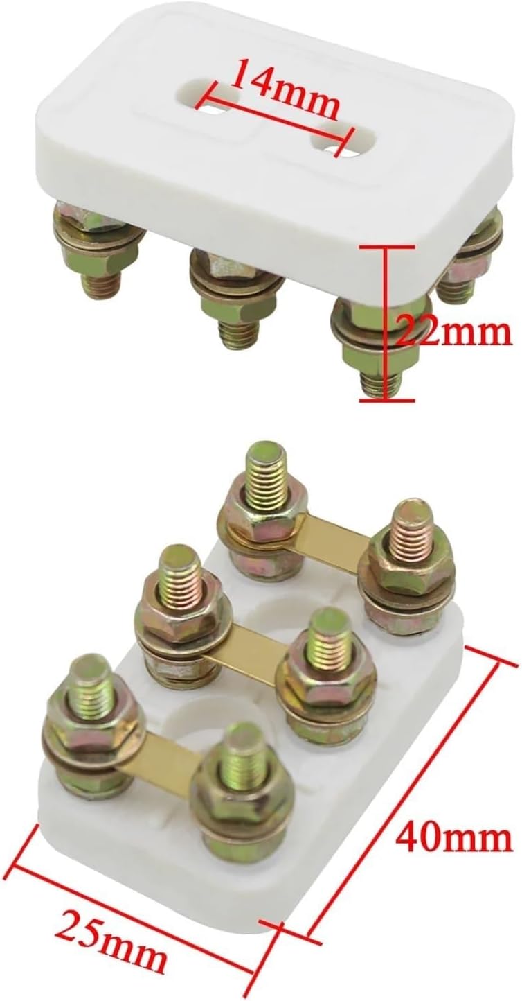 5 pcs New Terminal Block for Motor Three Phase Single Phase Mini Terminal Block Terminal Block Motor Block Micro Motor Accessories 5 pcs