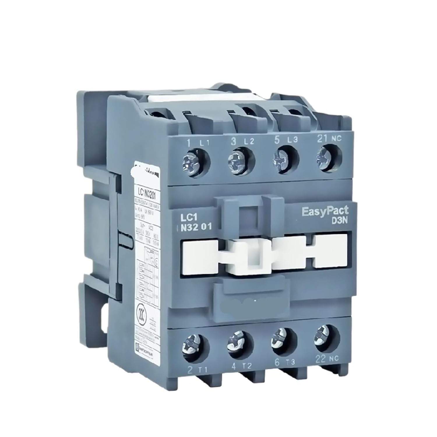D3N 3-ploe Contactors LC1N32 1NC Or 1NO 50HZ LC1N3201B5N LC1N3210B5N LC1N3201M5N LC1N3210M5N 1Pcs(LC1N3201M5N 1NC 220V)