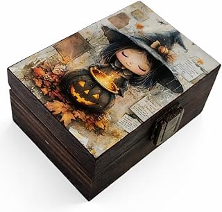 Trinket Keepsake Jewelry Box (Halloween Witch)
