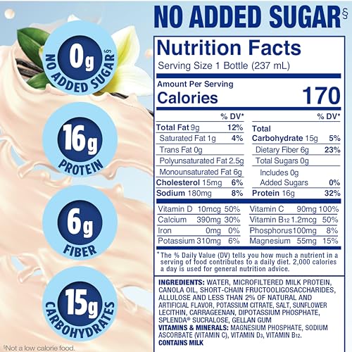 Image of SPLENDA Diabetes Nutrition Shakes, French Vanilla, 12 Pack