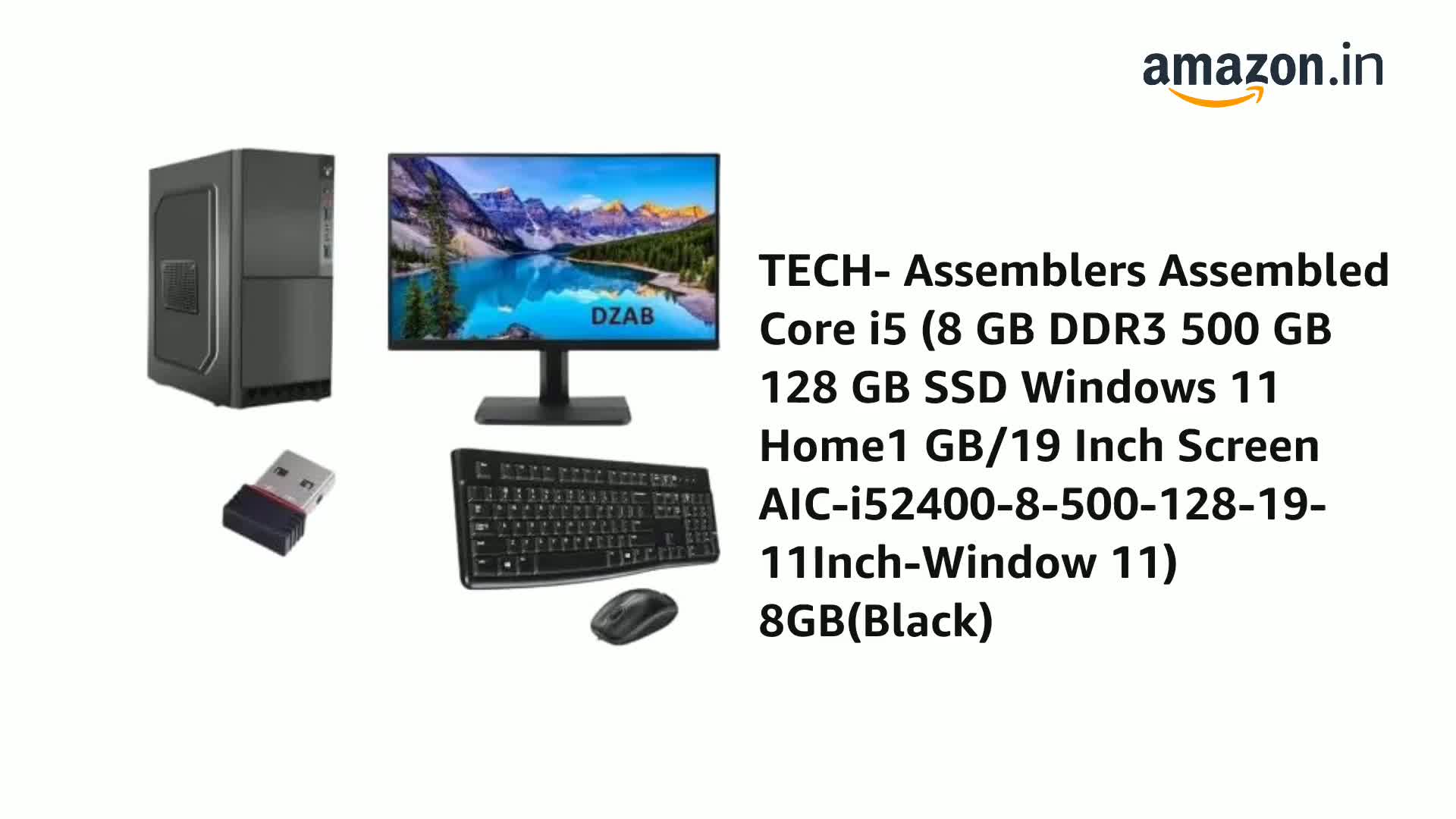 TECH- Assemblers Assembled Core i5 (8 GB DDR3 500 GB 128 GB SSD