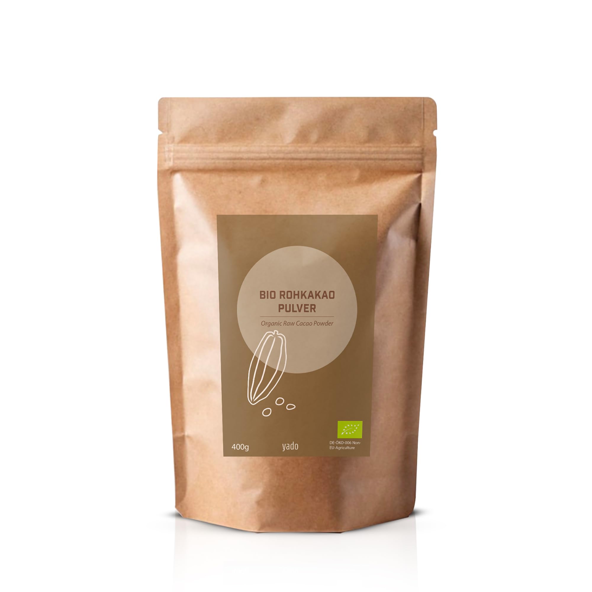ROHKAKAO | 100% Theobroma cacao puro de Perú | Ecológico - Orgánico | Crudo | yado (1000 g)