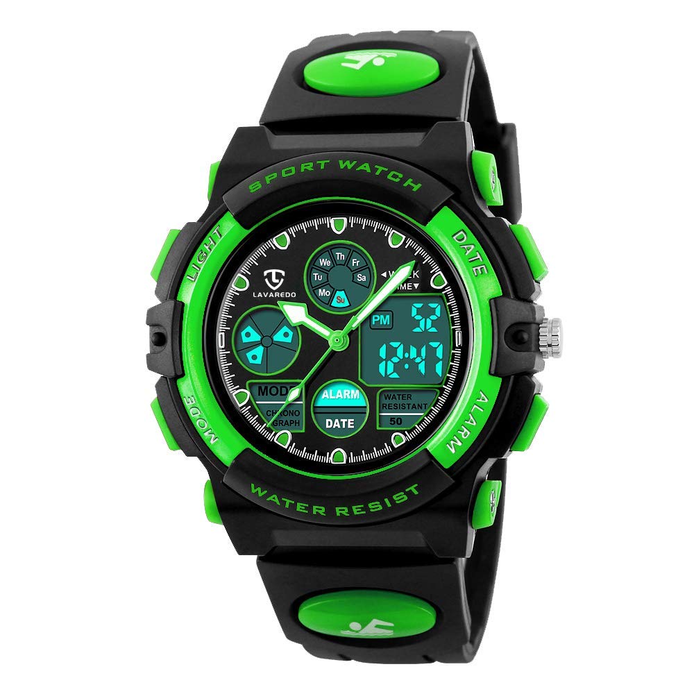 aswan watch Reloj Deportivos para Niños y Niña Resistente al Agua Digital Analógico Militares Impermeable Relojes Niño