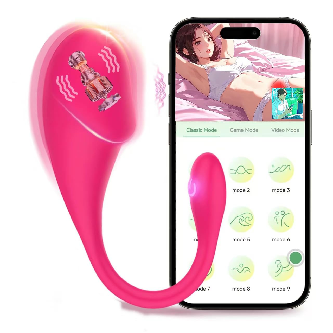 APP Remote Control Vibrator Adult Sex Toys Long Distance Wearable G-Spot Clitoral Vibrators Dildo with 10 Vibrations Mini