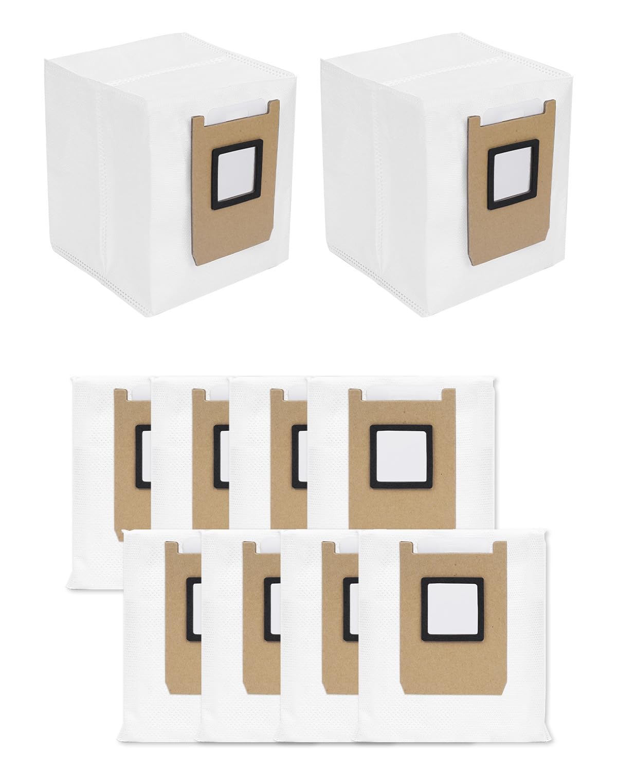 ZaKaBox 10 Pack for Eufy E28 Dust Bag, Vacuum Bags for Eufy E28 Omni Robot Vacuum Cleaner, Replacement Dust Bags Accessories 3L