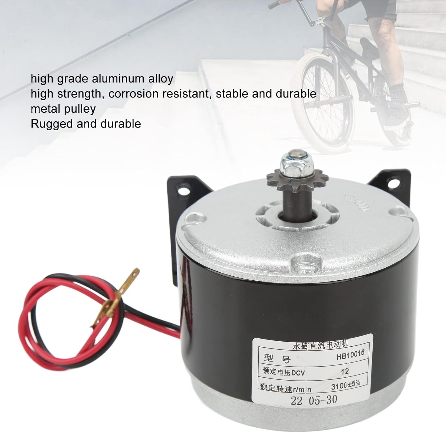 Brushed Electric Motor, DC 12V 2750RPM High Speed Permanent Magnet Electric Motor Generator, Brushed DC Motor for E Scooter Drive Speed Control