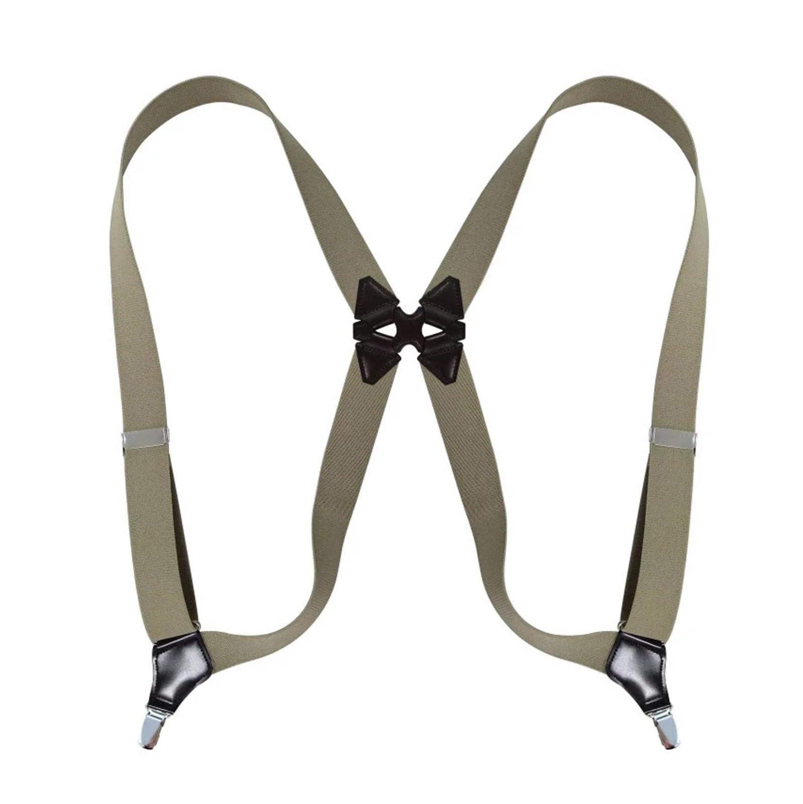 Bretelle Da Uomo Larghe 3,5 Cm, Elastiche, Regolabili, Con Clip A X, For Camicia E Pantaloni per abiti da completo