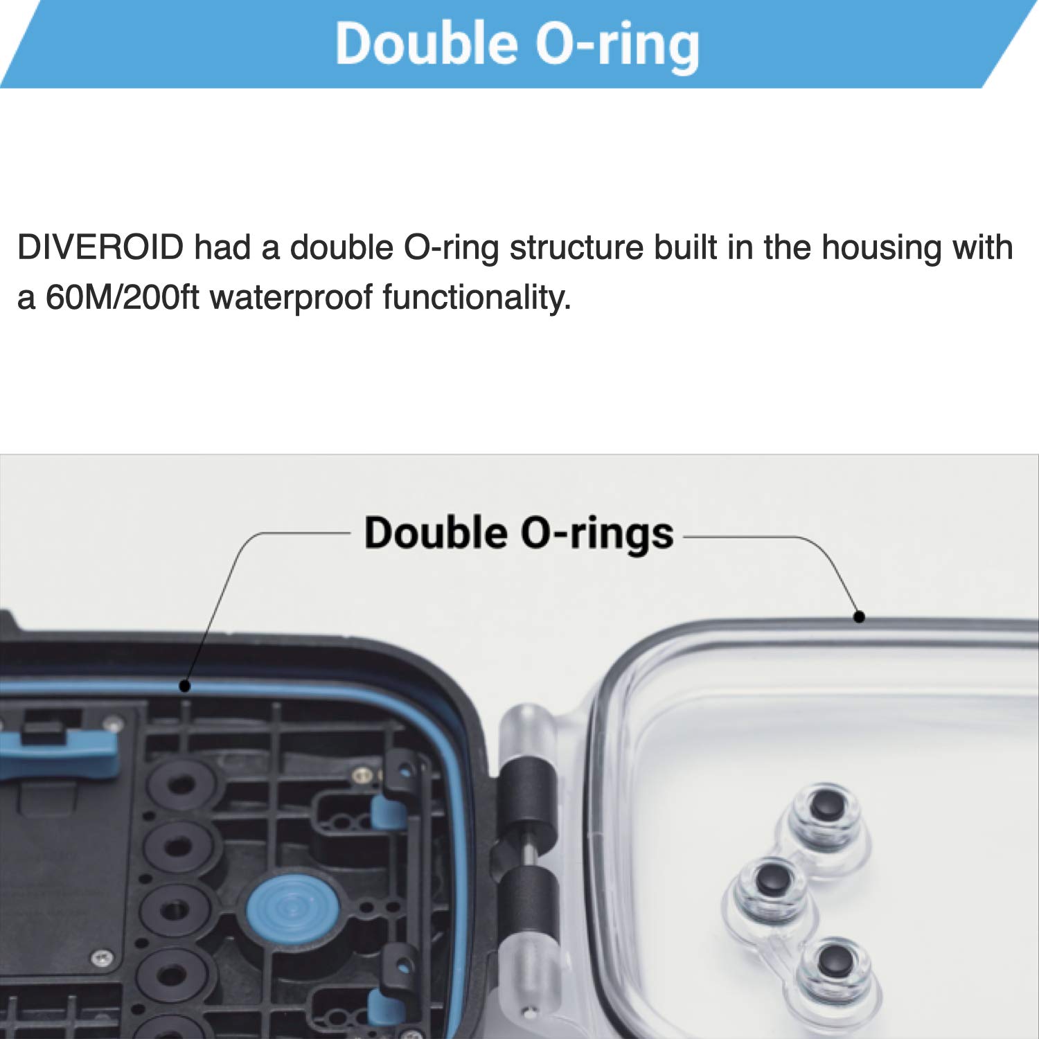 Amazon.co.jp: DIVEROID 防水電話ケース – 使いやすい水中カメラ 