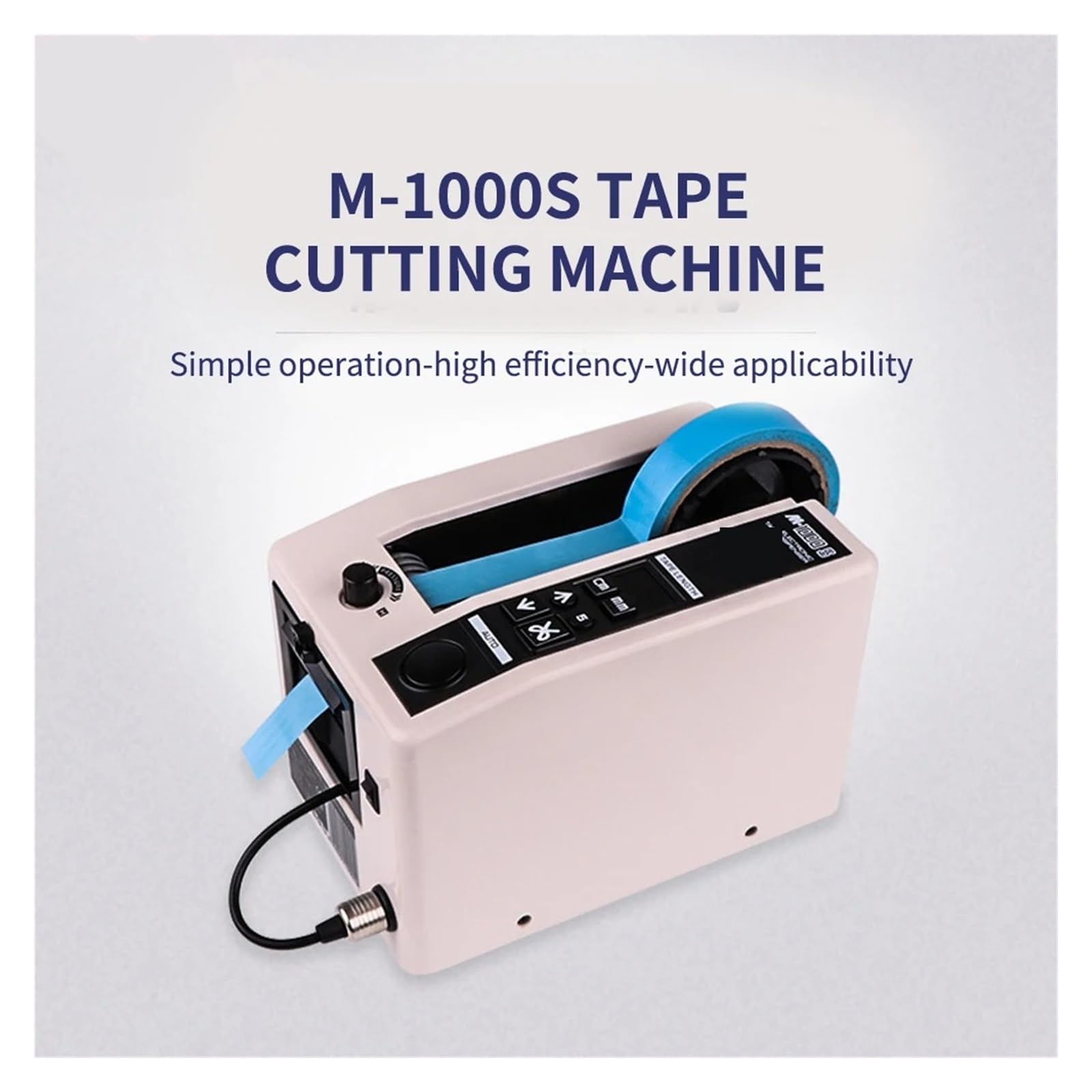 Dispenser Automatico Per Nastro Adesivo Con Taglierina Elettrica | Doppio Nastro Da 6-60 Mm, Lunghezza 5-999 Mm, Sensore Antibloccaggio