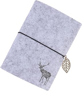 MAGICLULU Mini Pastas Caderno De Escritório Caderno De Negócios Bloco De Notas De Feltro 2021 Agenda Anotação Livro Escrita Bloco De Notas Cinza Claro Bloco De Notas Criativo Estacionário