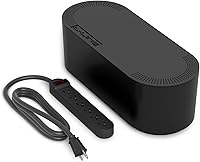 Vista 16 de D-Line Caja de organización de cables con 6 tomas de corriente de CA de 6 pies, oculta los cables de extensión y el exceso de desorden de cables