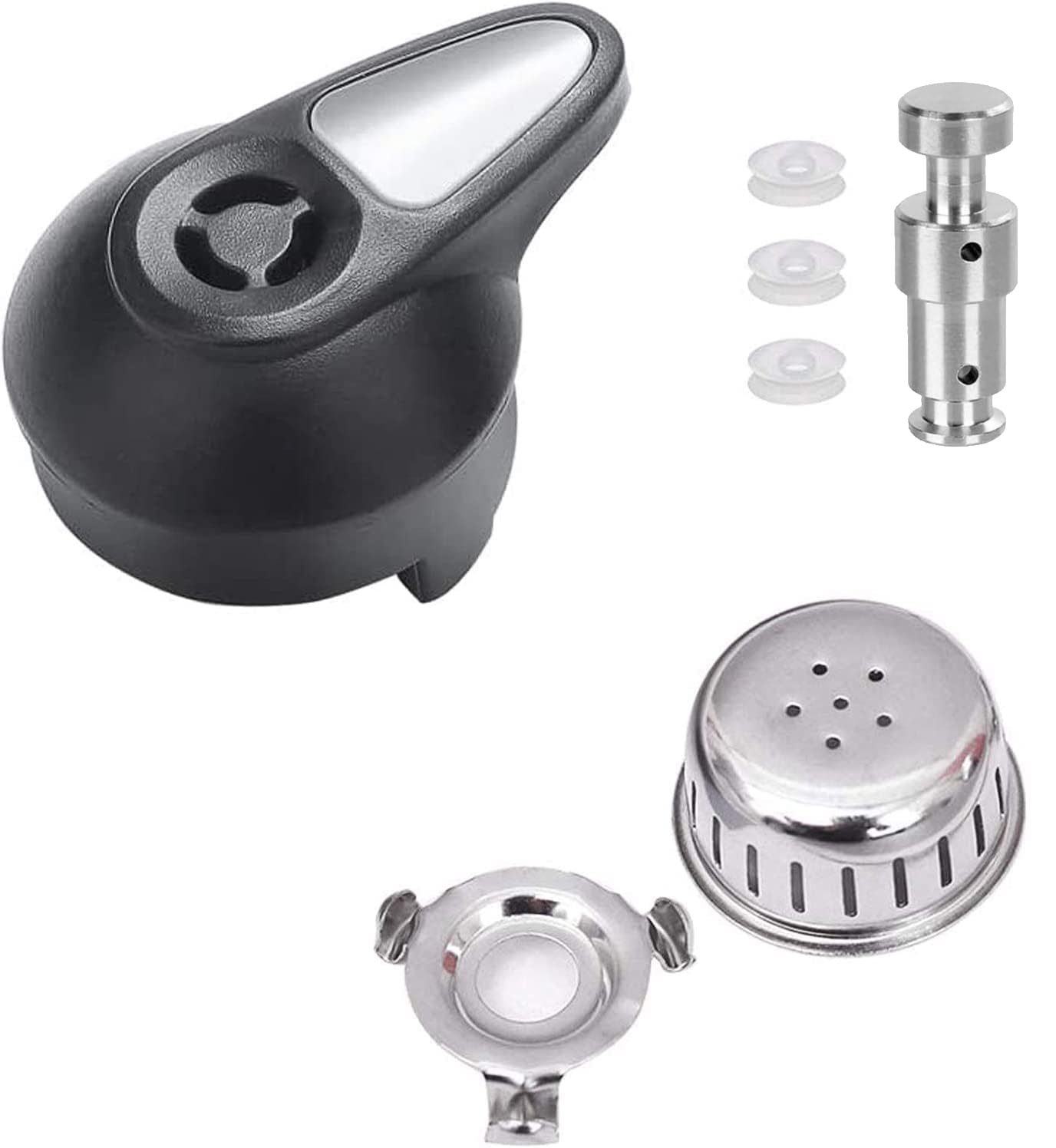 TERRIFI Steam Valve, Pressure Cooker Valve Replacement Part Accessories, with 3 Silicone Caps for Instant Pot LUX 5Qt, 6 Qt, IP-LUX50, IP-LUX60 Pressure Cooker Steam