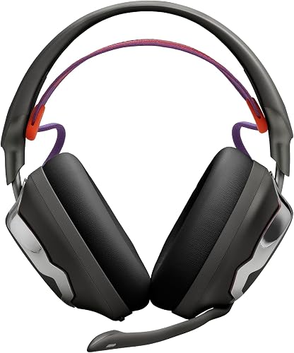 JBL Quantum 950 Casque Gaming sans Fil Bluetooth multiplateforme avec Son Spatial JBL Quantum et Suivi des mouvements, Micro Anti-Bruit, câble USB-C, 50 h d'autonomie, pièces remplaçables, Noir - 2