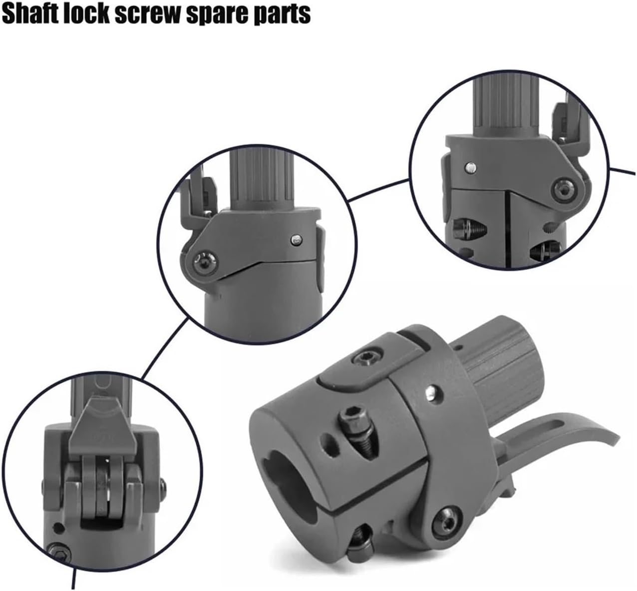 Folding Rod Base Lock Screw Electric Scooter Convenient E-Scooter Folding Hook Compatible with Xiaomi Mi3 Accessories Replacement Parts
