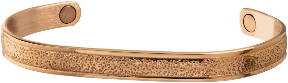 Sabona 53970 Pebbled Copper Magnetic Wristband - Extra Large