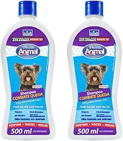 Kit 2 Shampoo Antiqueda para Cachorro Vegano de 500ml