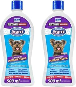 Kit 2 Shampoo Antiqueda para Cachorro Vegano de 500ml