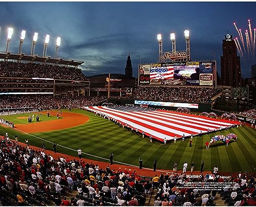 Progressive Field Cleveland Indians Unsigned 2007 ALCS National Anthem Overview