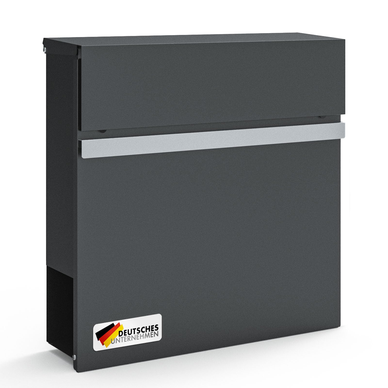 Floordirekt Moderner Briefkasten, mit Zeitungshalter, Deckel, abschließbar