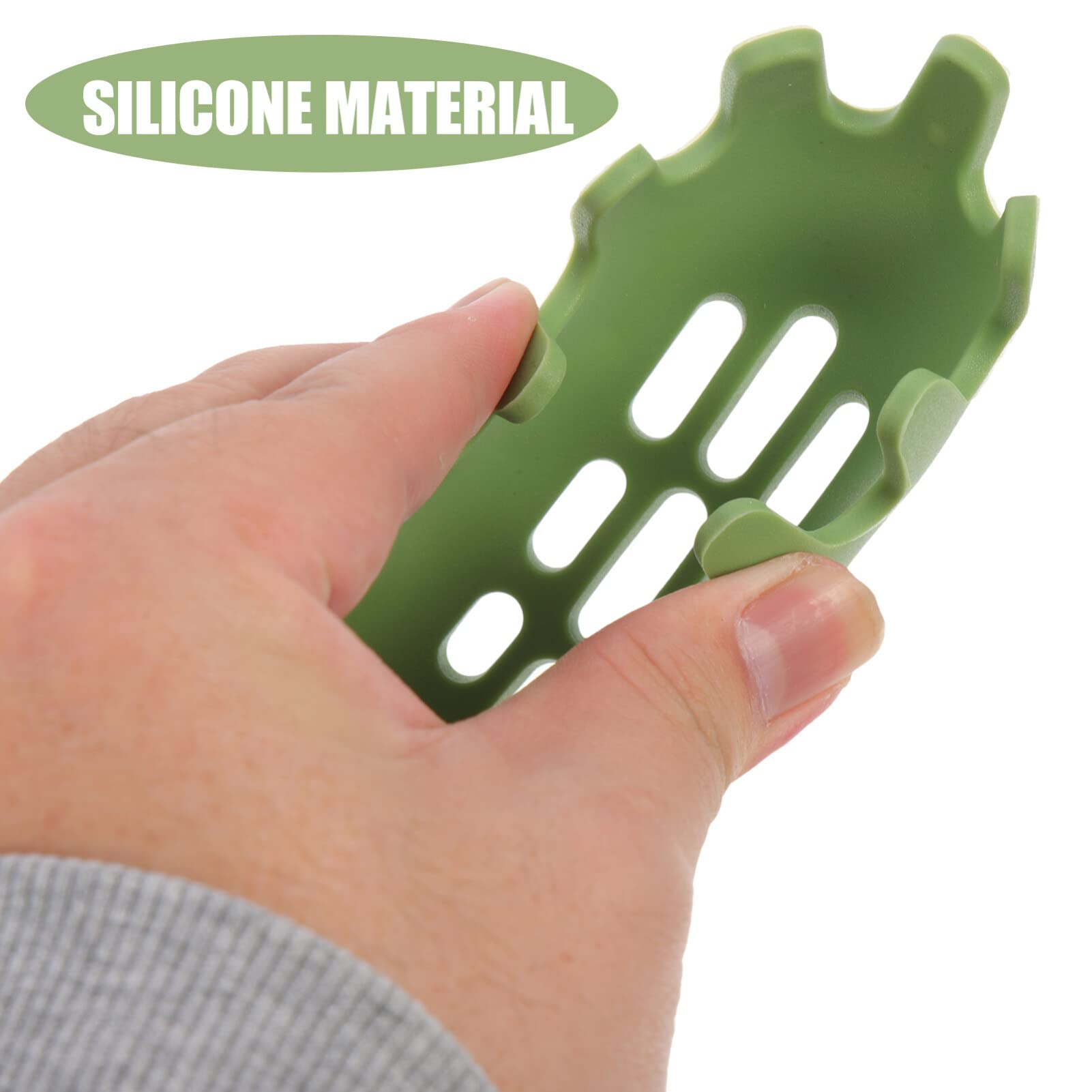 Kichvoe Cucchiaio per spaghetti, in silicone, con manico in legno, per spaghetti, mestolo, per cucina, casa, ristorante