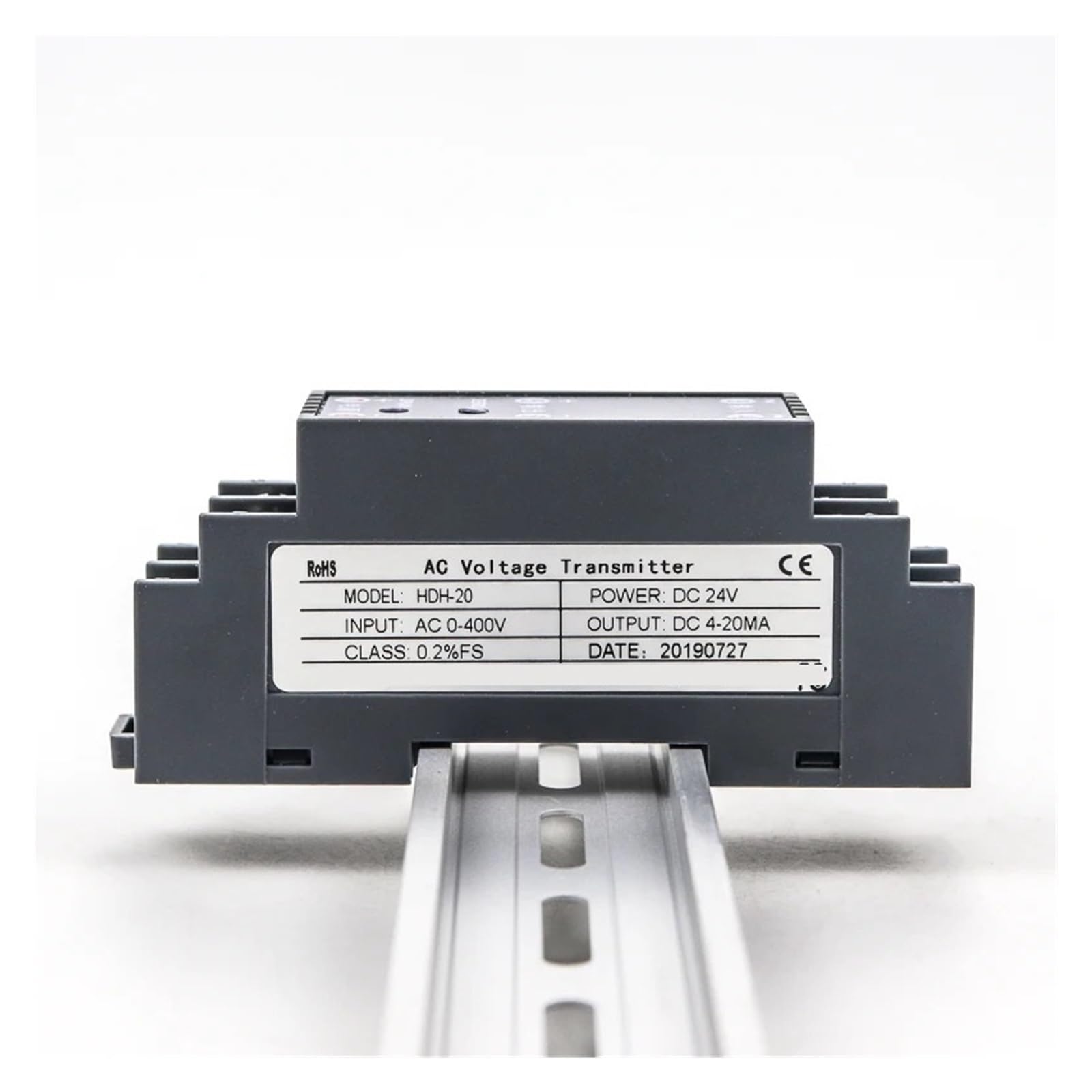 Transducteur de tension rail 0-1000V et transmetteur AC 4-20mA pour capteur électrique 24V DC