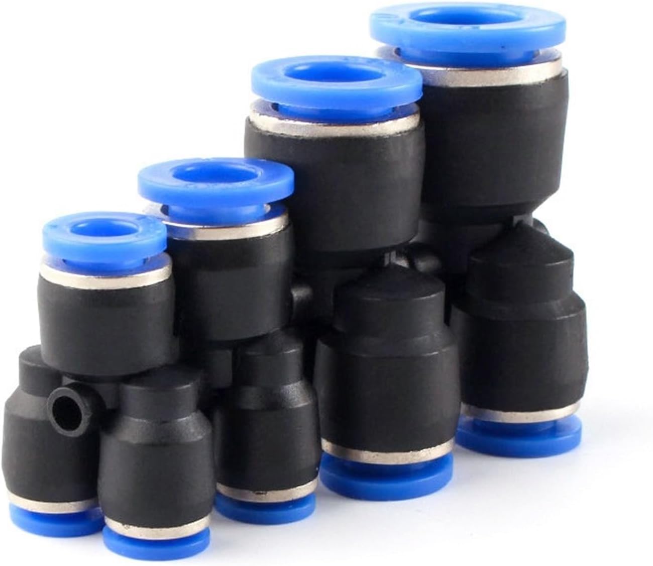 Pipe Fittings Plastic Pneumatic Connector Fitting Quick Push For Air Water Connecting PY PW Connect 4 6mm 8mm 10mm 12mm Y Shape (Color : PW 16-12)