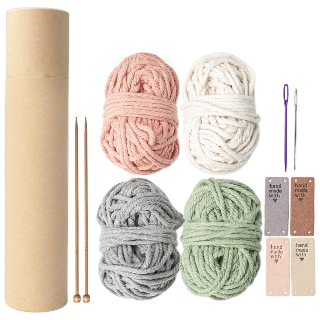 Kit de crochet de sous-verre épais débutants coton loisir créatif