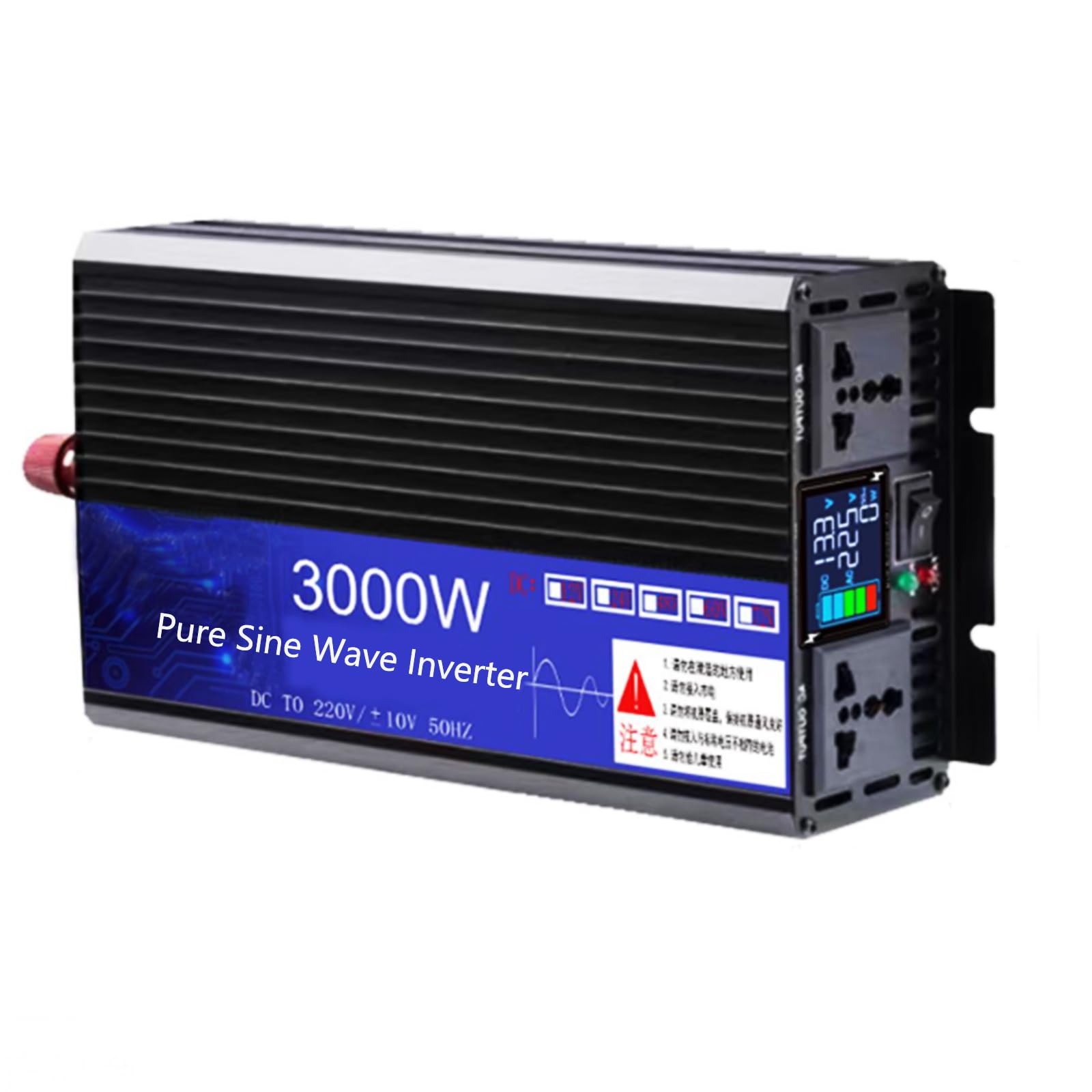Convertisseur 12 V vers 230 V CC CA pour prise USB et écran LED de voiture