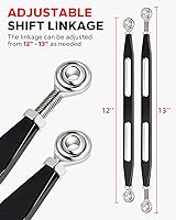 Vista 4 de Amazicha Varillaje de Cambio Negro Compatible con Harley Davidson Electra Glide Street Glide Tour Glides Trikes 1980-2023