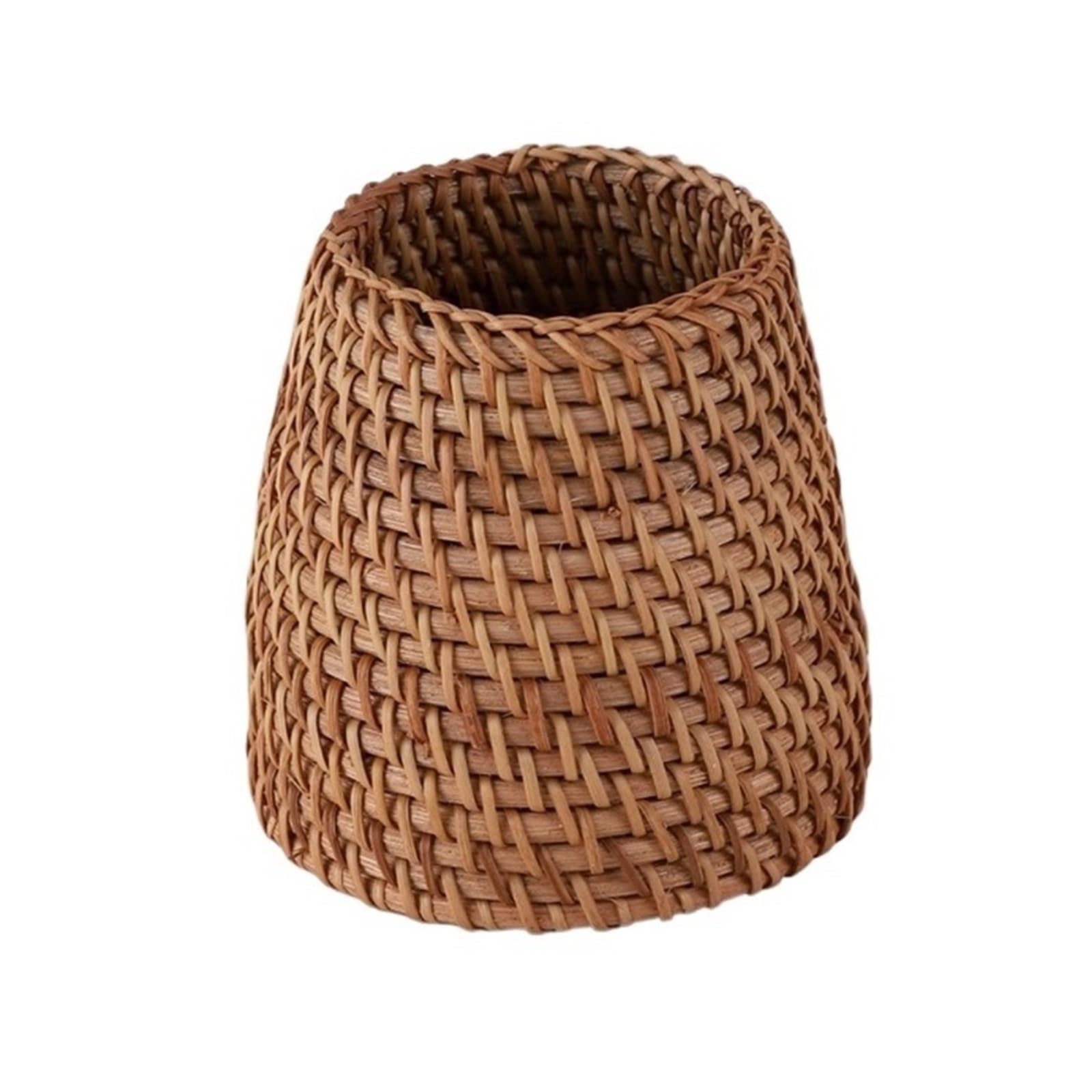 ZNJAMN 1pcs Rattan Pen Holder For Desk School Office Supplies Stationery Organizer for pens(Size A)