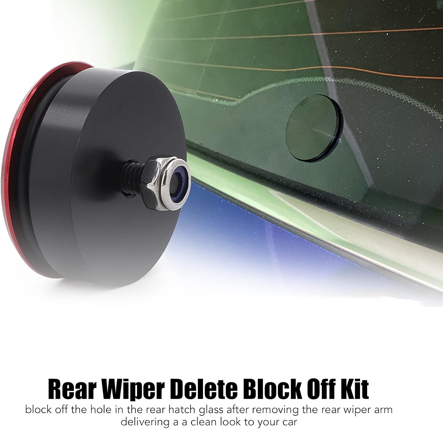 Buy Qiilu Rear Wiper Kit Rear Windshield Wiper Kit Block Off Plug Cap