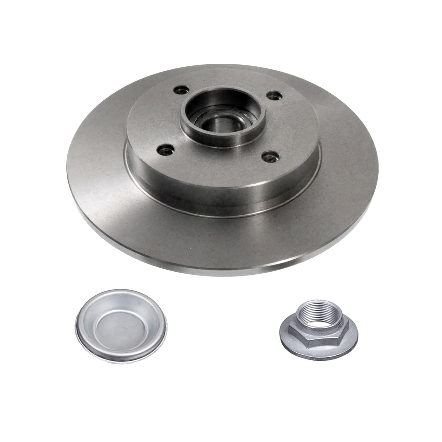 2x Brake Discs Pair Solid fits CITROEN C4 Rear 04 to 11 248mm Set Blue Print New