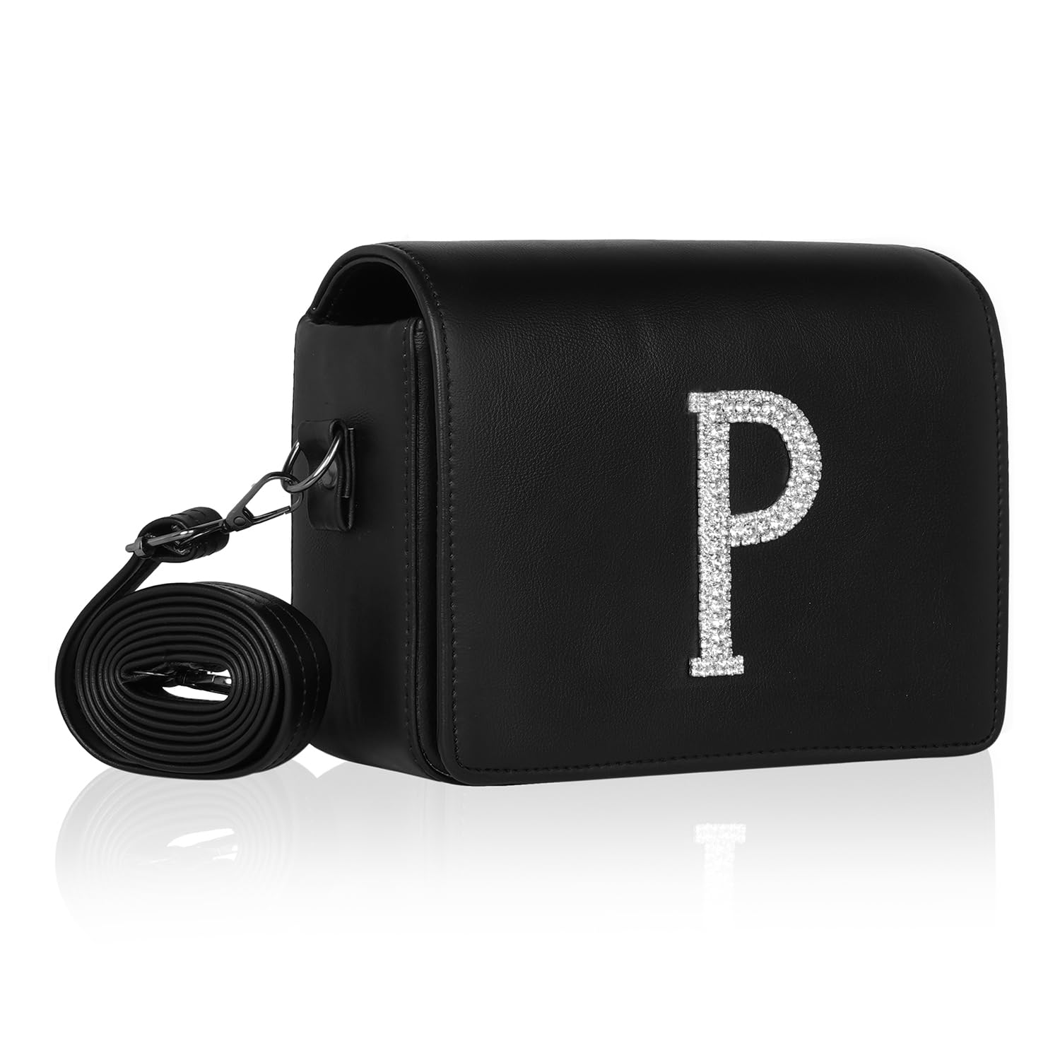 See full amazon price history chart for Crossbody Sling Bag For Women with Flap Customized Rhinestone Monogram Name Initial Stylish Latest Vegan Leather Ladies Side Purse Box Broad Shoulder Strap Girls Handbag Party Wedding (ALPHABET -P) Crossbody Sling Bag For Women with Flap Customized Rhinestone Monogram Name Initial Stylish Latest Vegan Leather Ladies Side Purse Box Broad Shoulder Strap Girls Handbag Party Wedding (ALPHABET -P) (B0D6Q4WQWR) Amazon Price History, Amazon Price Tracker