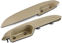 A-Premium 2PCS Tan Front Door Armrests for Chevy GMC C/K1500 Tahoe Yukon 1995-2002 Manual Windows - Replaces 15999135 15999136