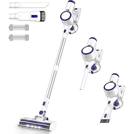 ORFELD Cordless Vacuum Cleaner, 24000Pa Powerful Cordless Vacuum, 6 in 1 Lightweight Stick Vacuum with 40 Min Runtime, Wireless Household Vacuum Cleaner for Pet Hair Carpet Car Hardwood Floor