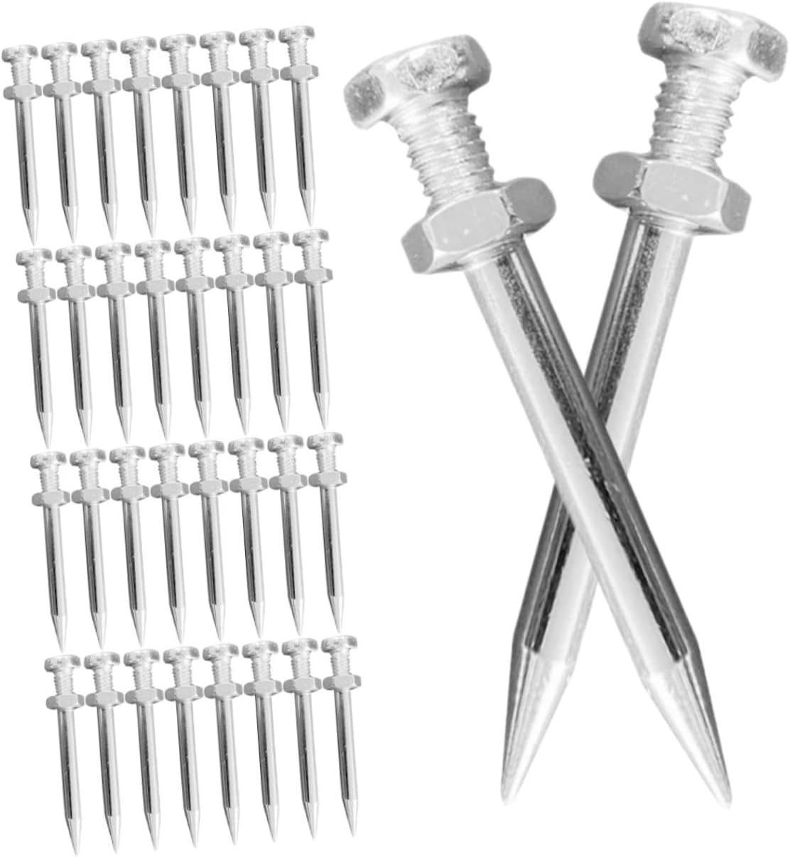 120pcs Lawn Aerator Shoes Metal Spikes for Efficient Soil Loosening Aerator Pegs for Gardens and Lawns