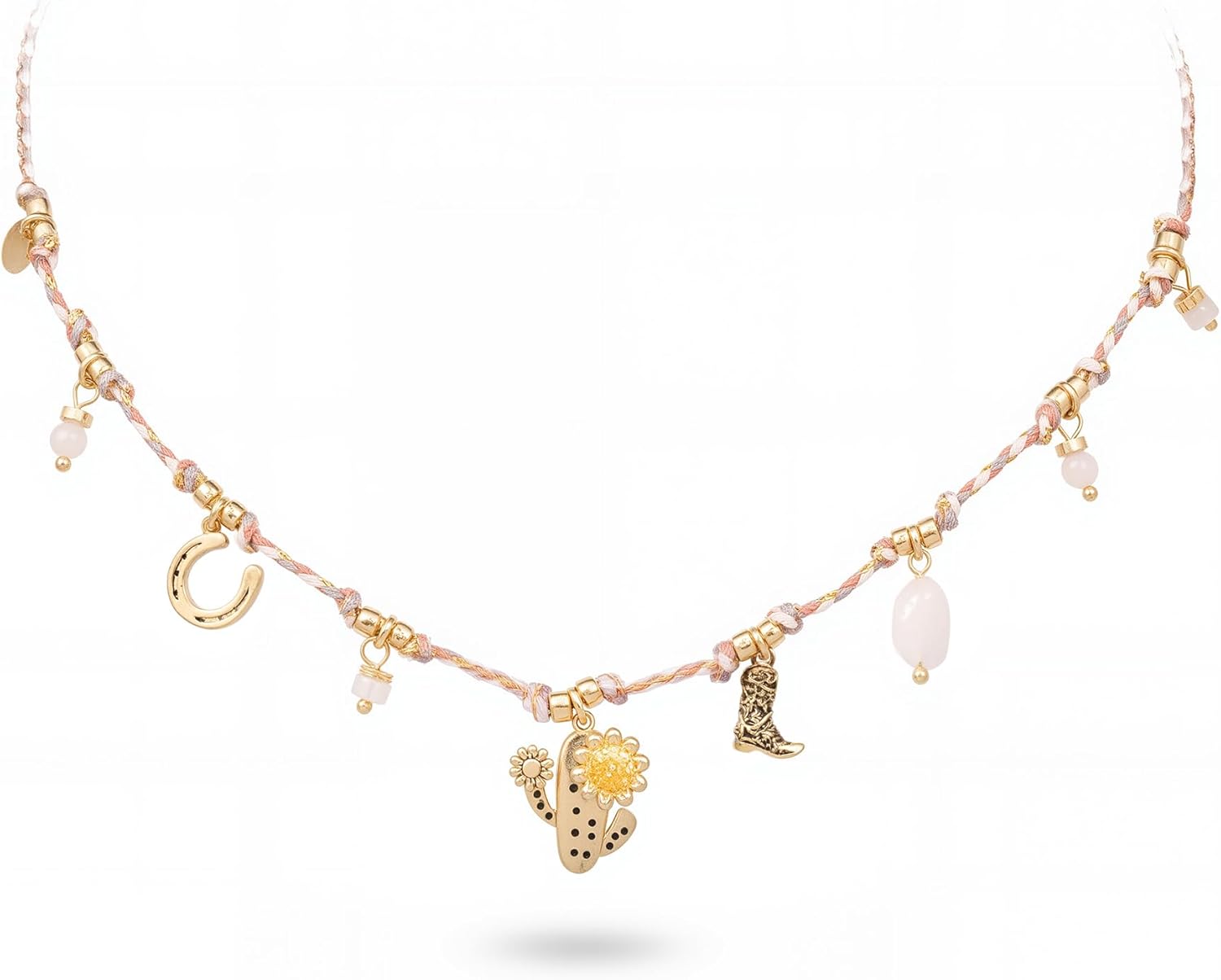 Montana West Wrangler Western Rope Chain Necklace for Women 14K Retro Chain Necklace Fashion Stetament Jewelry