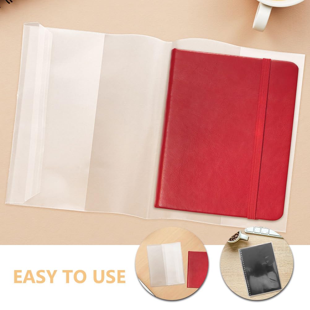 SHINEOFI 40 copertine trasparenti per libri: custodie in plastica per quaderni A4 - Protezione universale impermeabile per libri di testo, diari e agende giornaliere