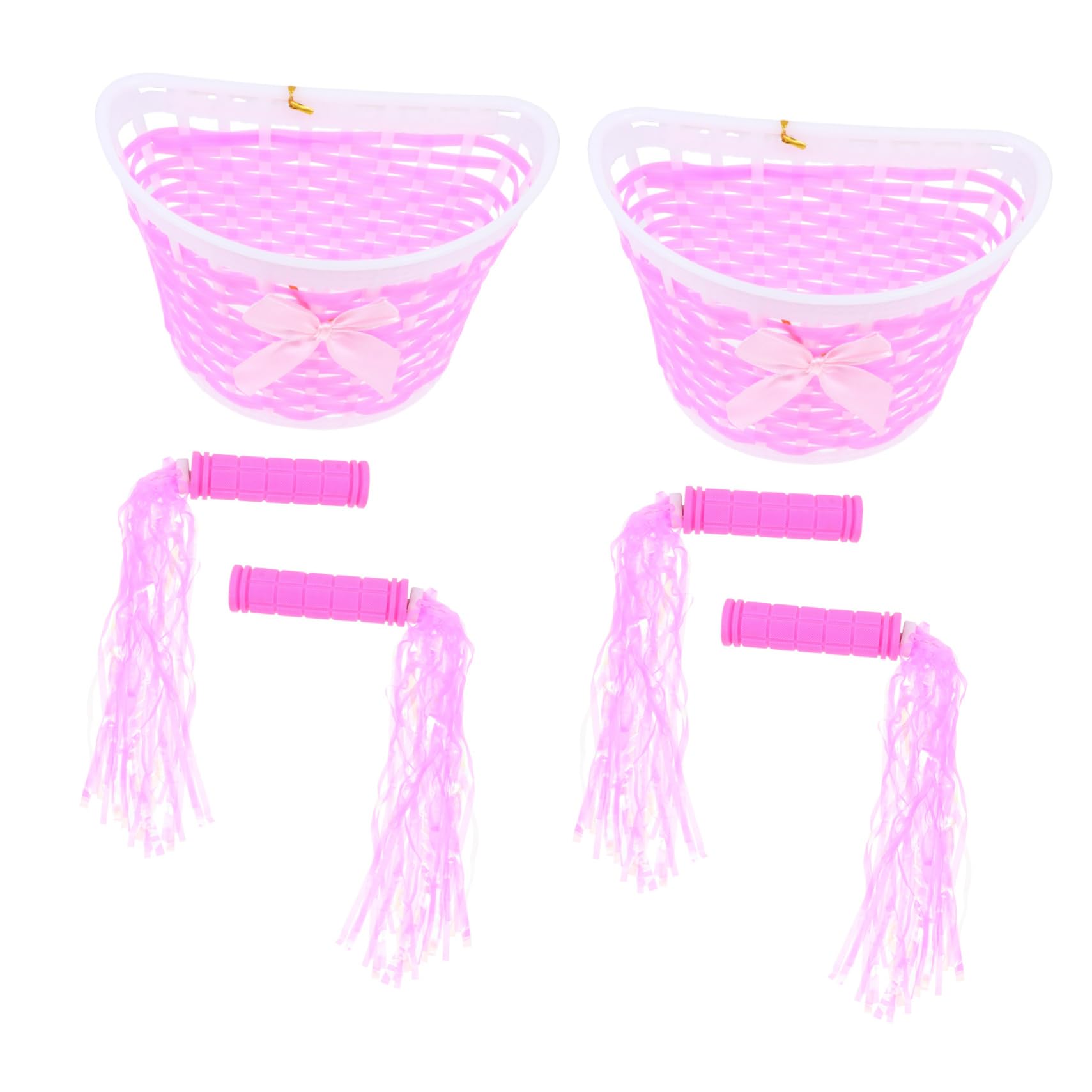 NAMOARLY 2Sets Chic Bike Accessory Decorative Handle Covers Ribbons for Bicycles for Birthdays Festivals Scooter Decoration Easy to Install