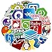 Pieoaoe Autocollant de programmation en vinyle avec logo IT et logo Geek Coder - Développeur - Décoration Open Sources Linux, Mysql Politique, Python C++ It Logo